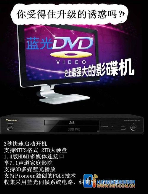 先鋒BDP-140 DVD/3D藍光播放機 ABC越獄全區 